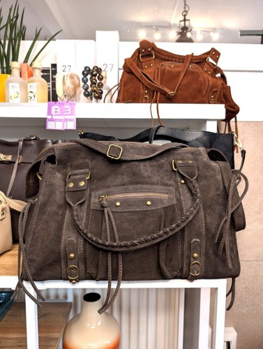 Wildleder tasche shopping - tasche,