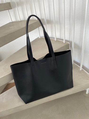 Leder tote shopping handtasche - tote,