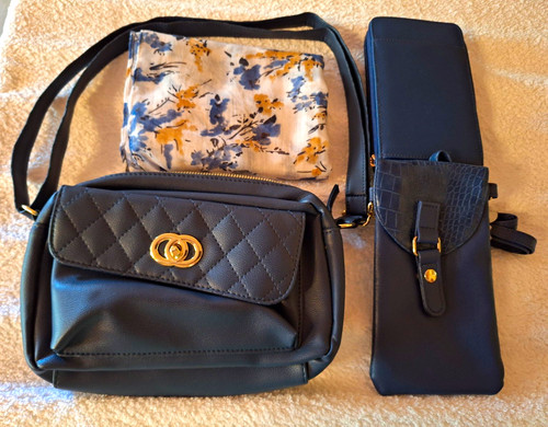 Damen shopping set blau - set, blau,