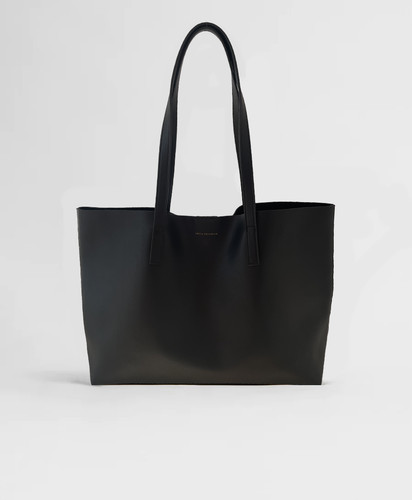 Leder tote shopping - shopping, handtasche