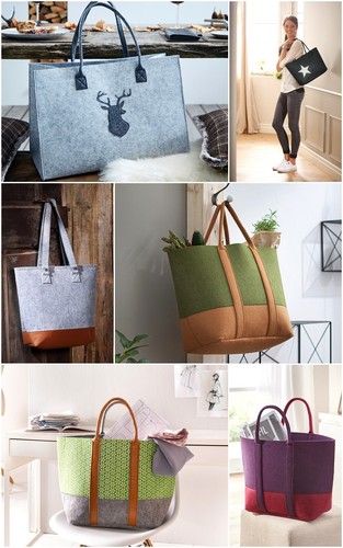 Filz handtasche shopper - handtasche,